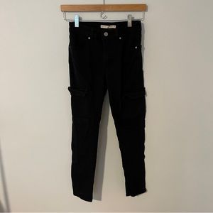 LEVIS Black skinny cargo pants